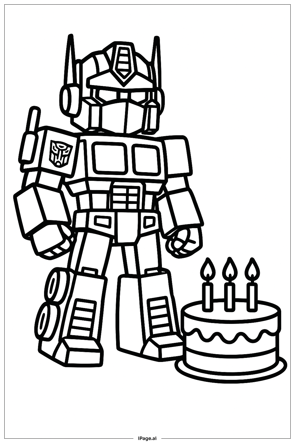 Bolo de Aniversário do Optimus Prime