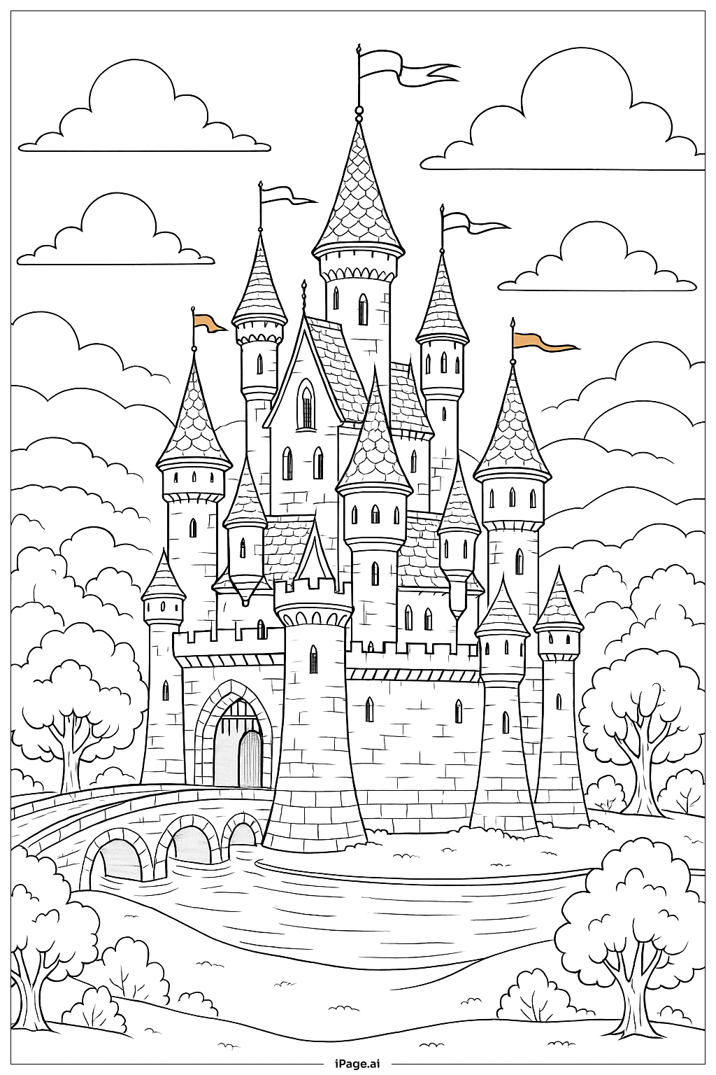 오렌지 동화 성