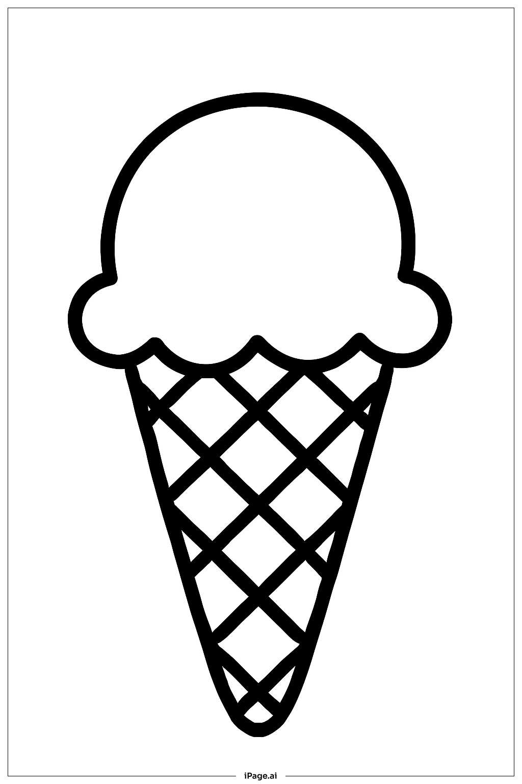  오렌지 아이스크림 색칠공부 페이지 