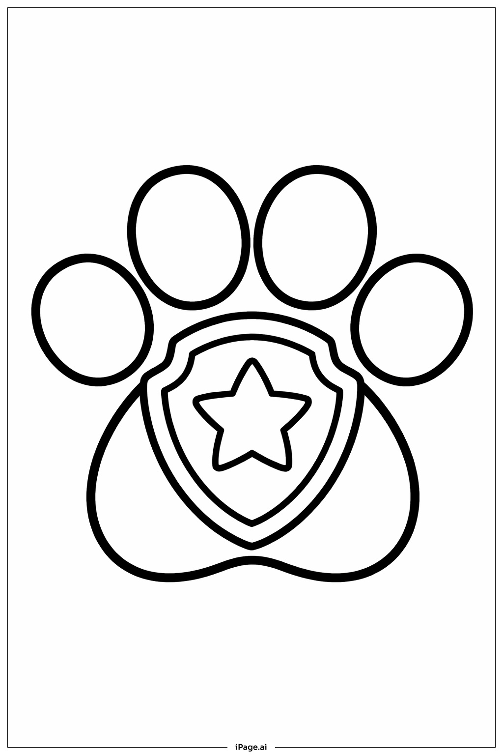 퍼피 구조대 발바닥 그림 색칠공부 페이지