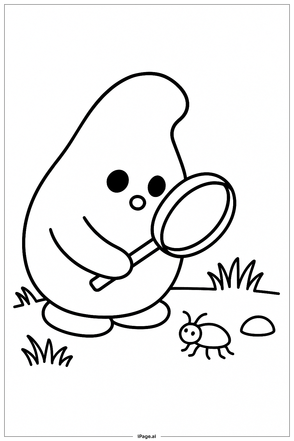 Peep Exploring Coloring Page