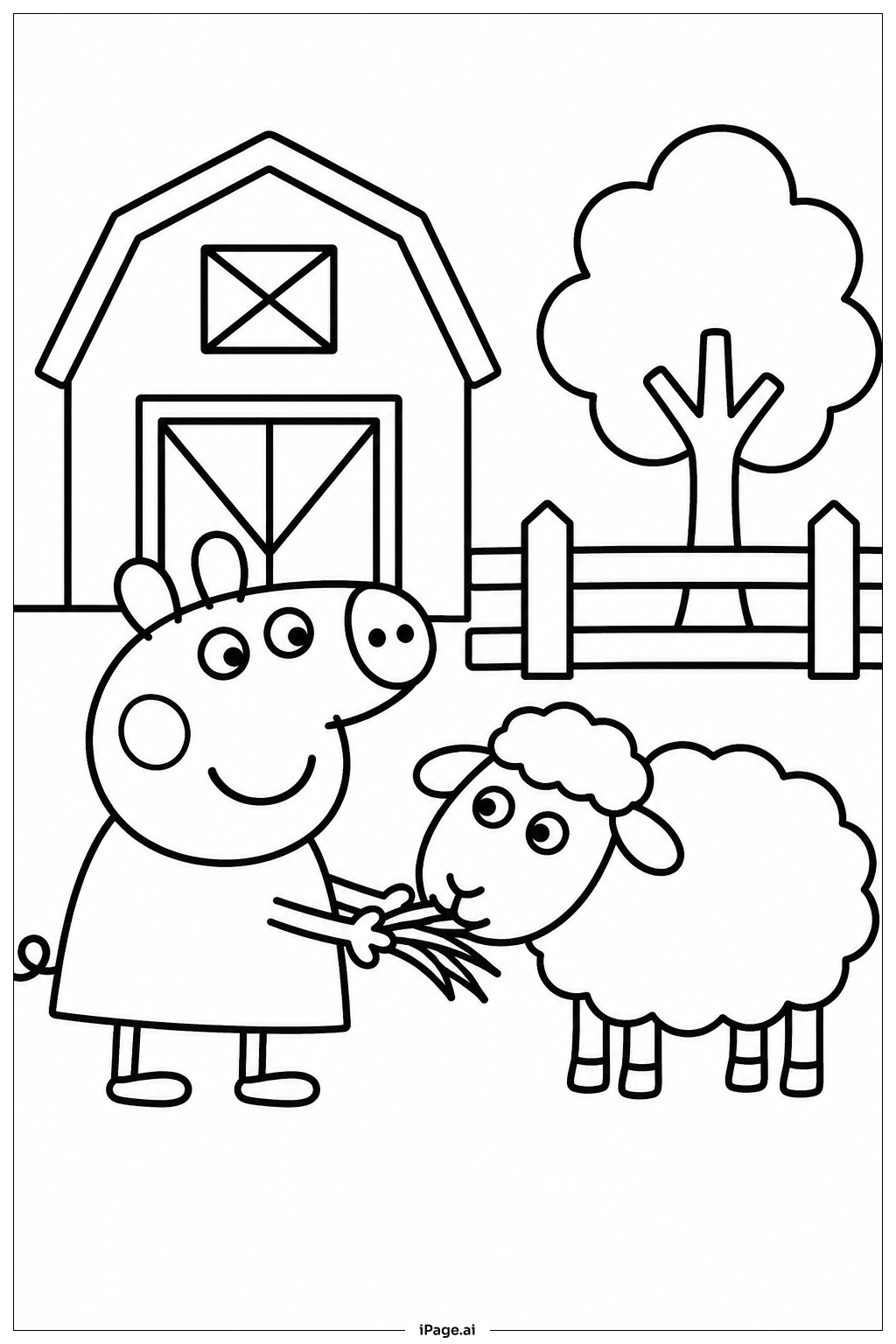 Peppa Wutz Ausmalseite