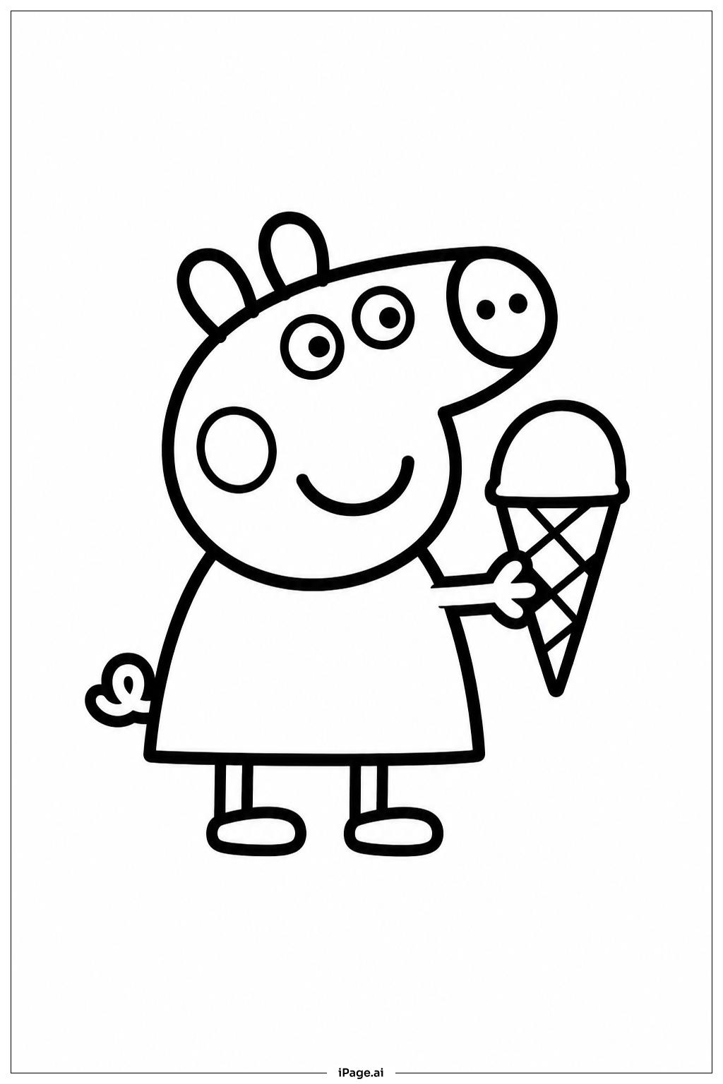Peppa Wutz Eis Ausmalseite