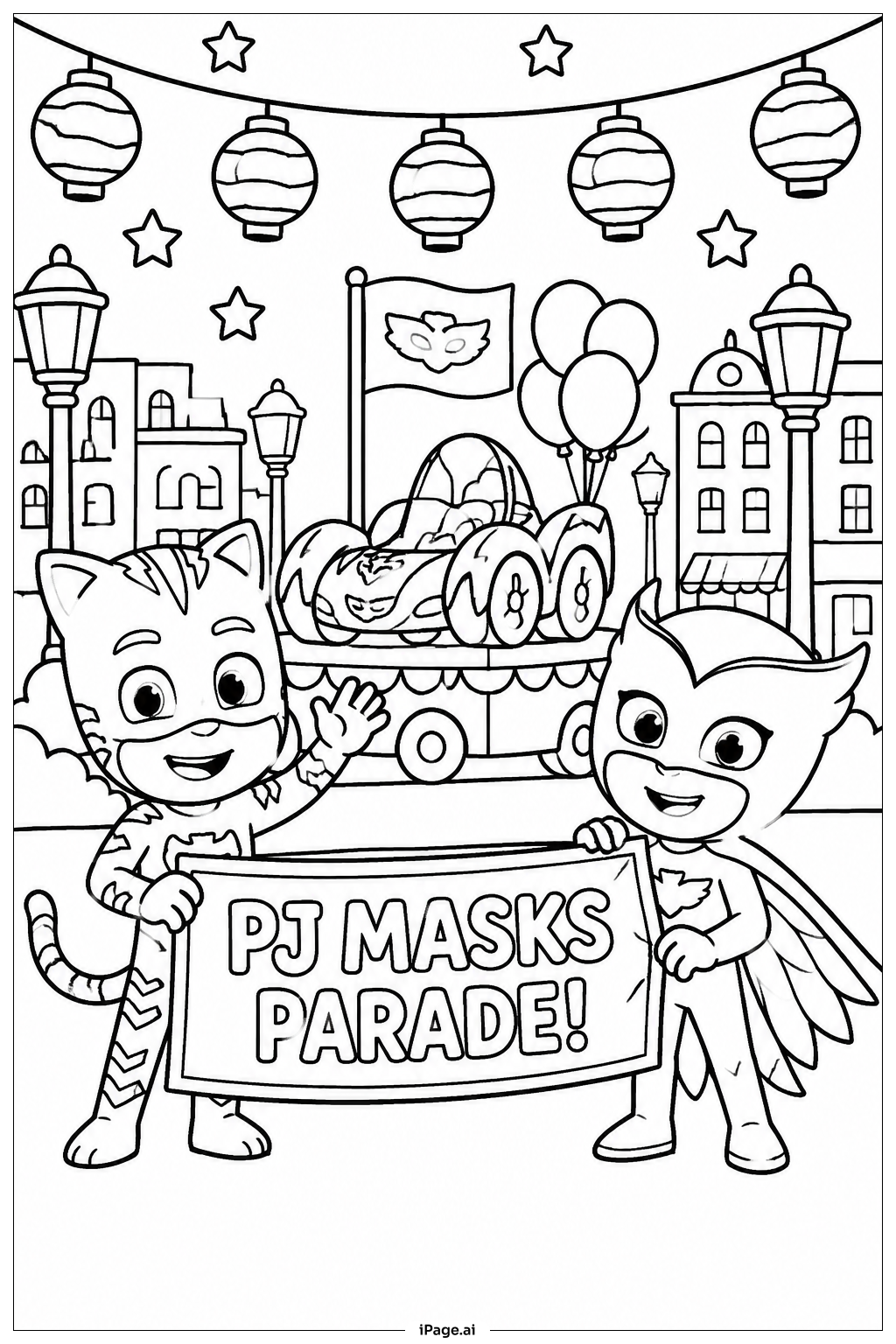 PJ Mask 저녁 퍼레이드 정의