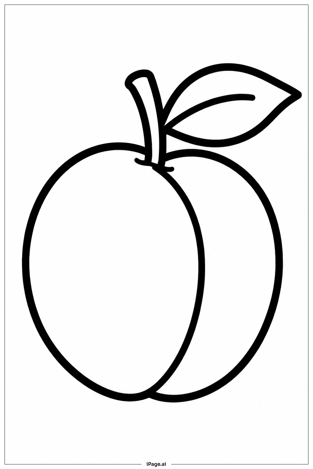 Página para colorear de Ciruela