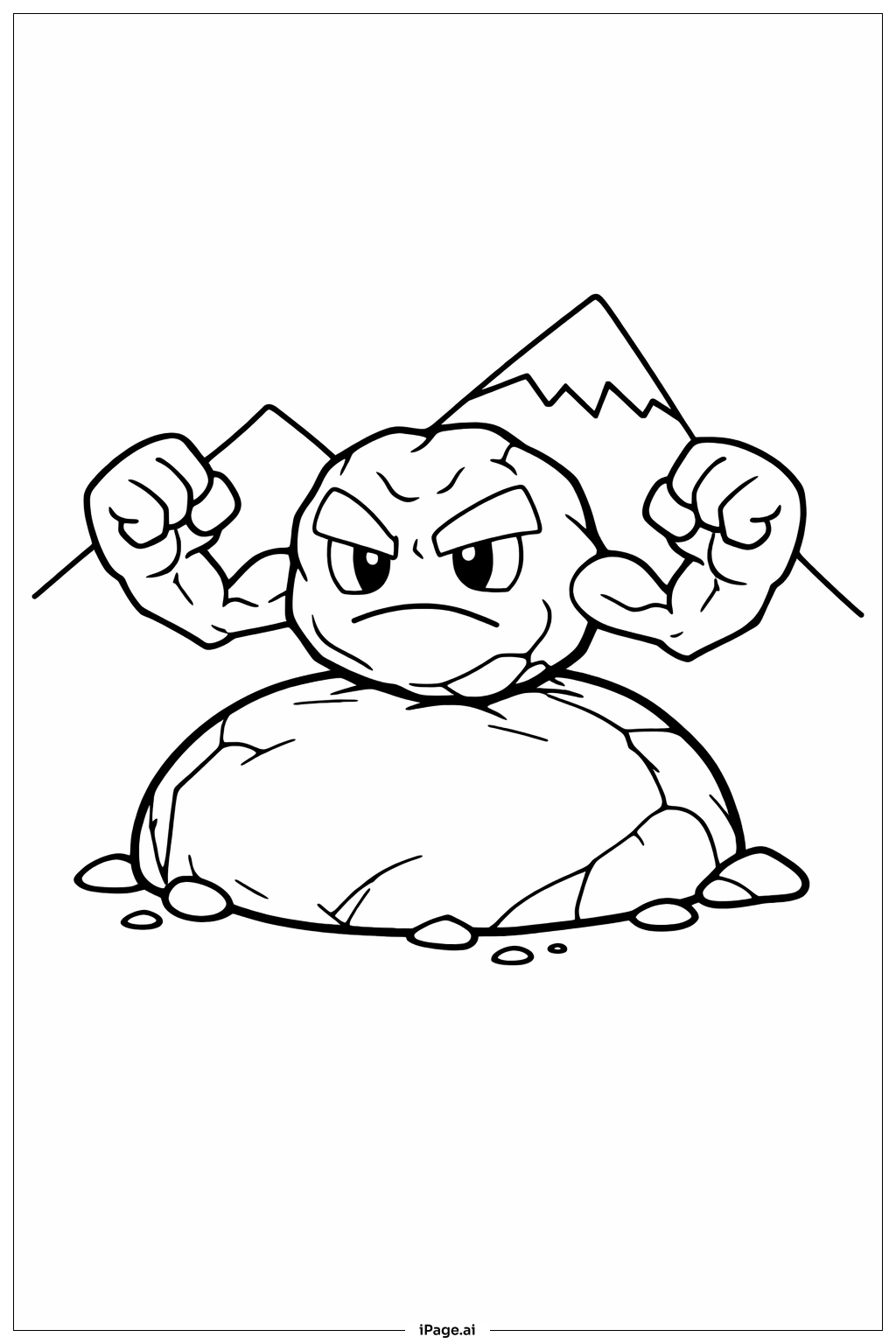 Pokemon Geodude On Rock