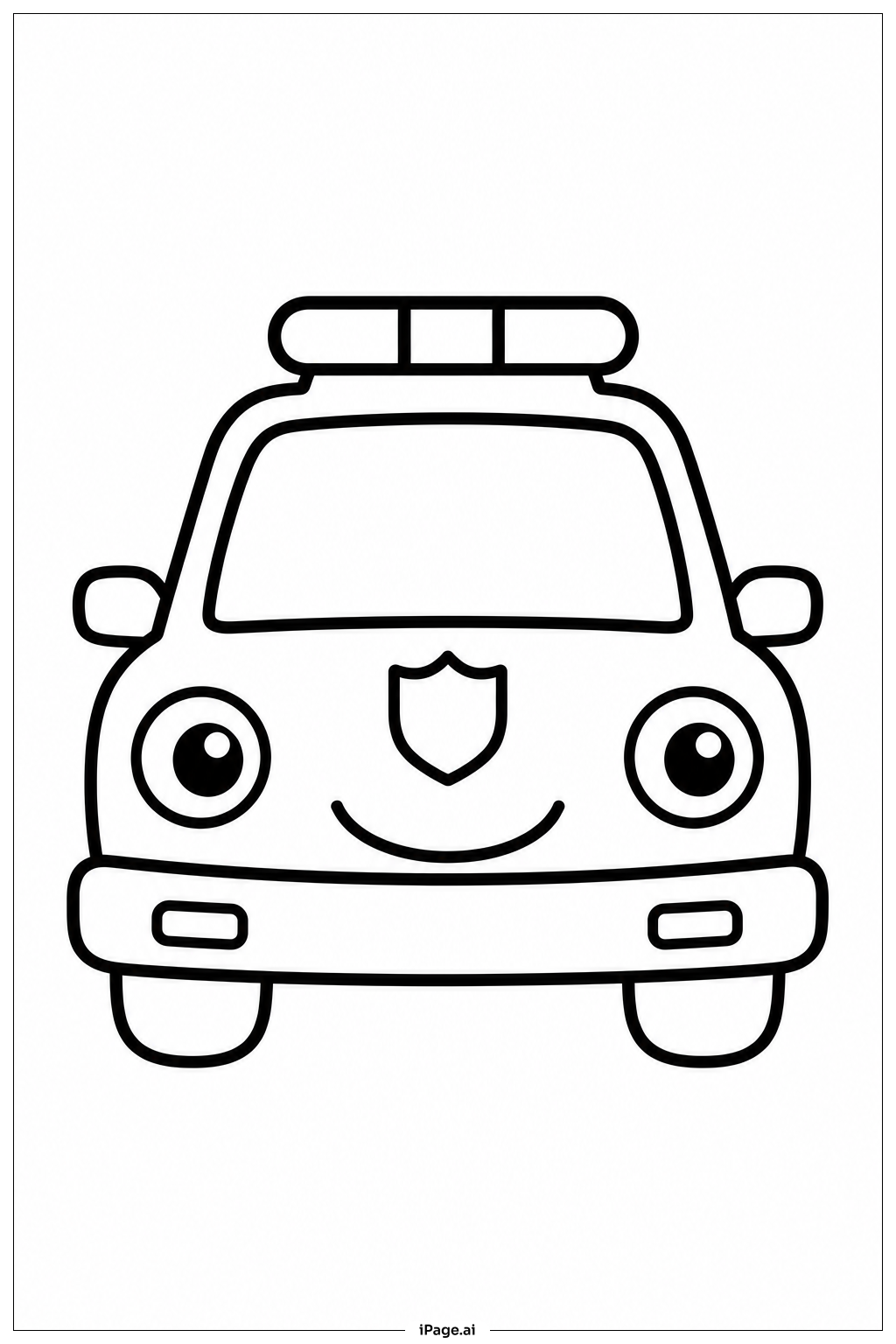 Polizeiauto Frontansicht