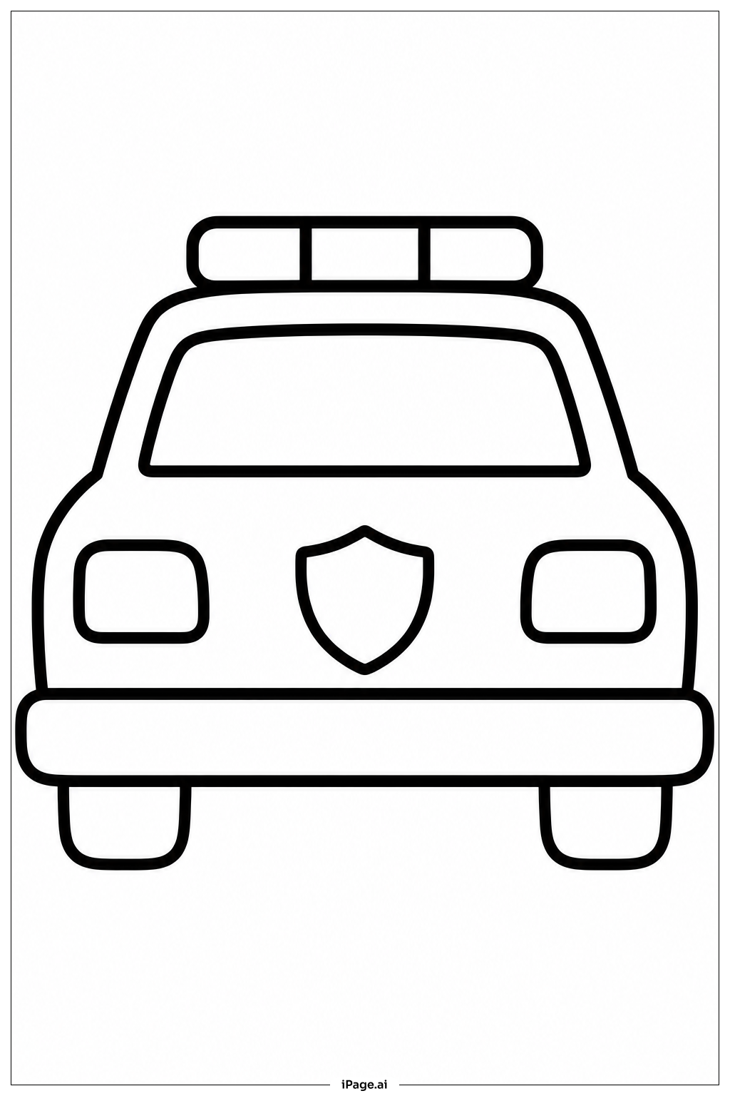Polizeiauto Rückansicht
