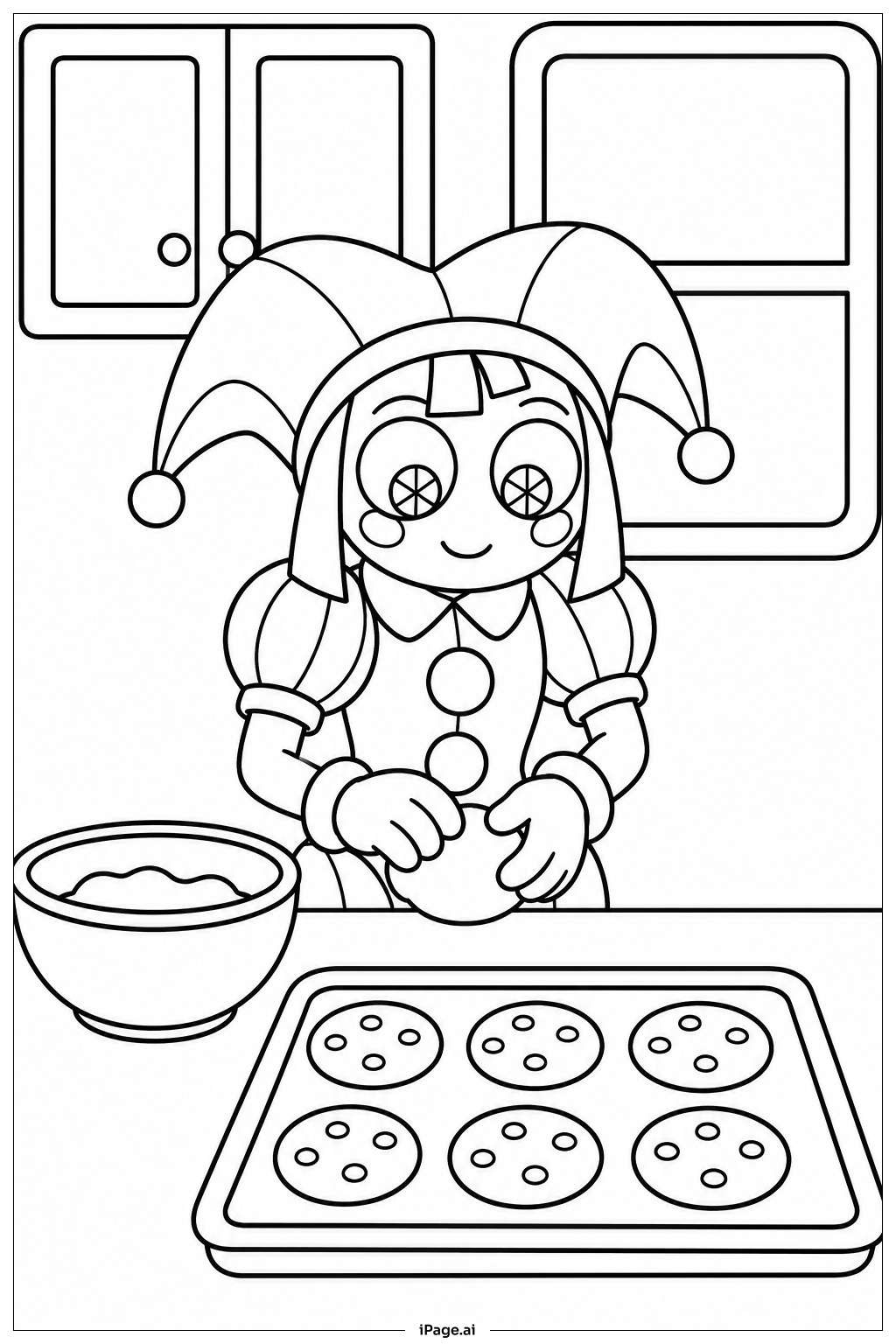Pomni Faisant des Cookies