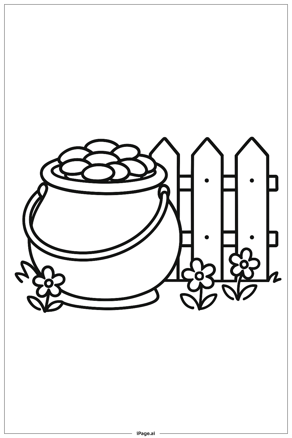 Pot Of Gold By Fence