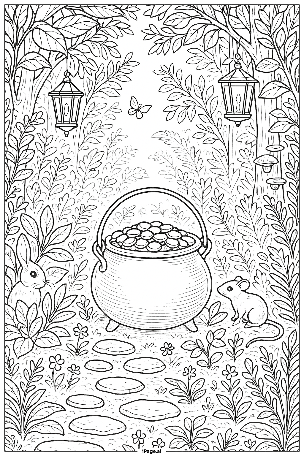 Pote de Ouro na Clareira Mágica