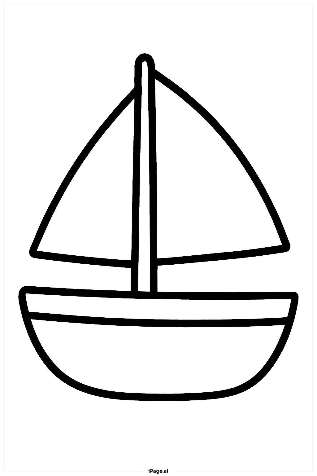 Página para colorear de Barco Prototipo