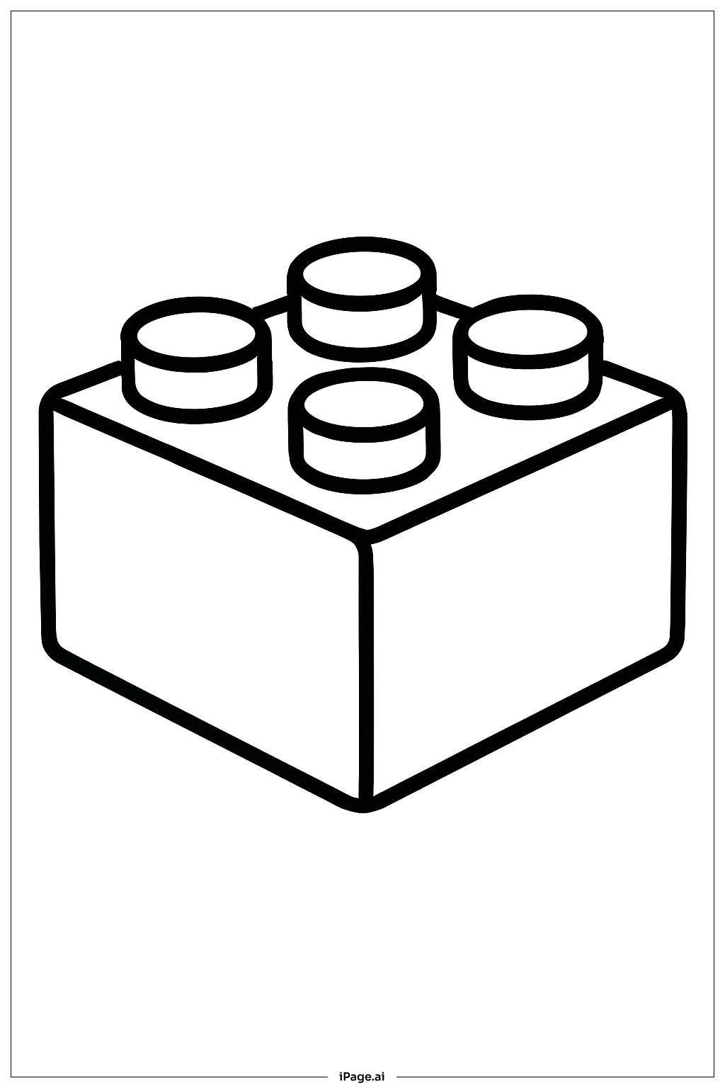Página para colorear de Bloque de Construcción Protótipo