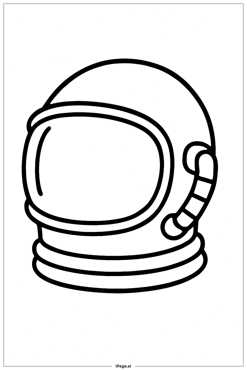 Página para colorear de Casco Espacial Prototipo