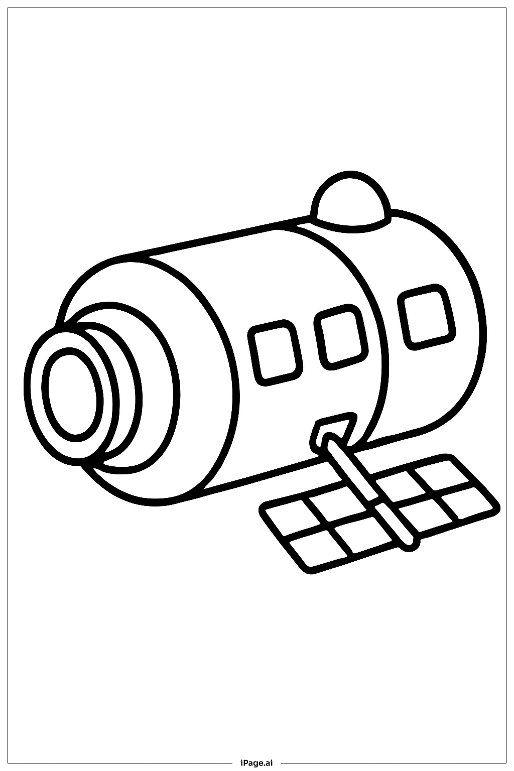 原型空间站模块填色页