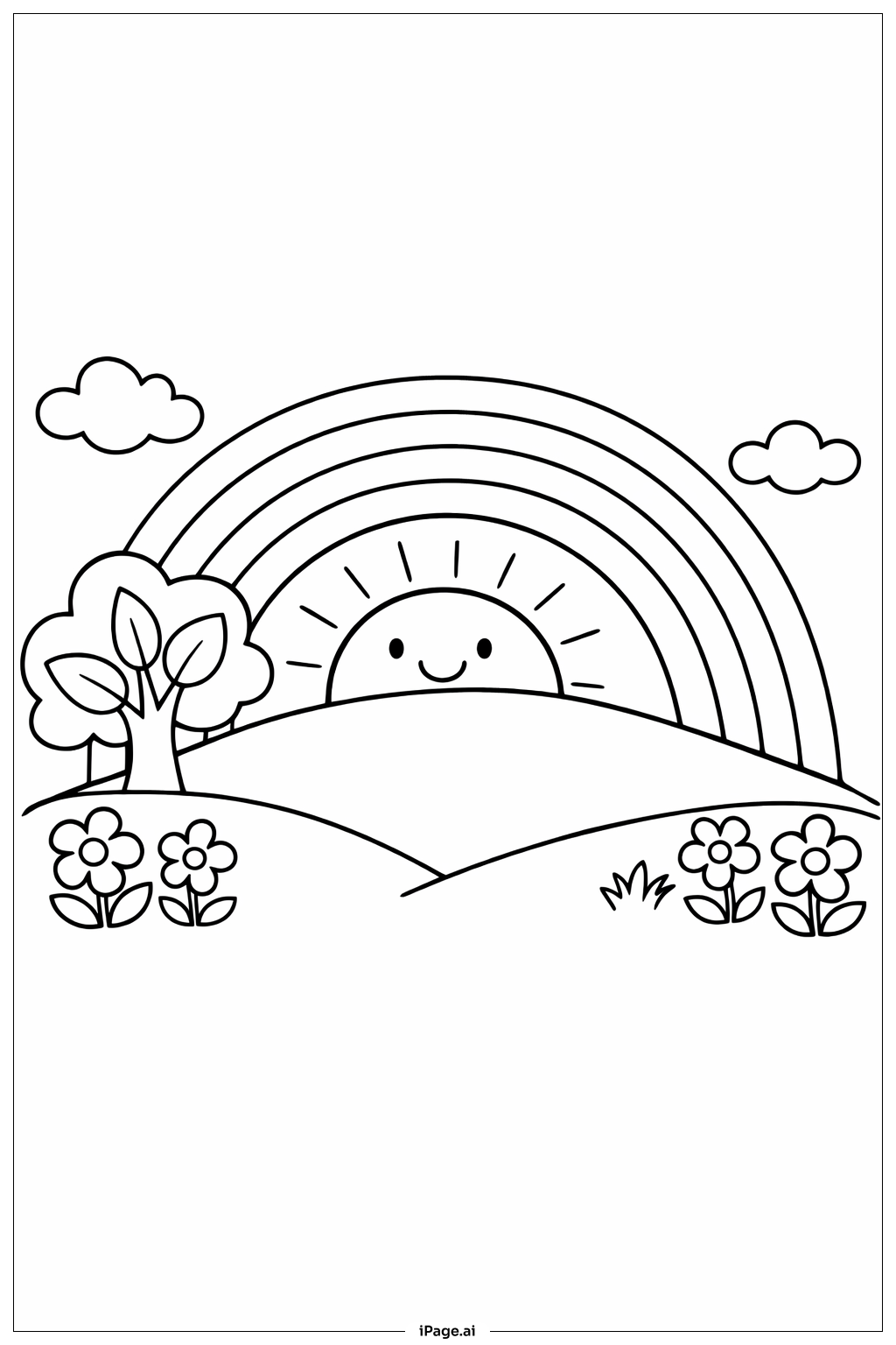 Rainbow Over Sunny Hill