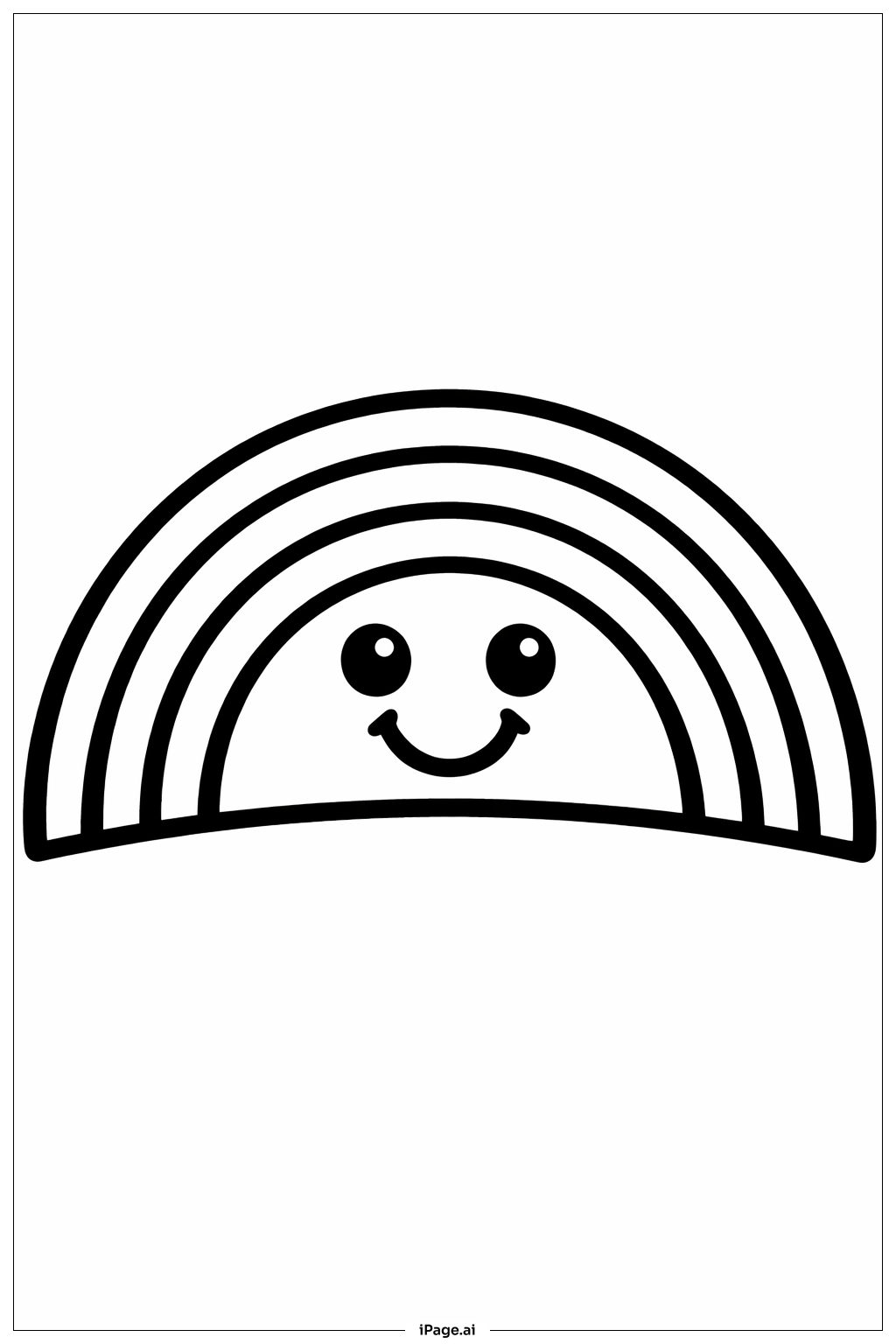 Rainbow Smile Coloring Page