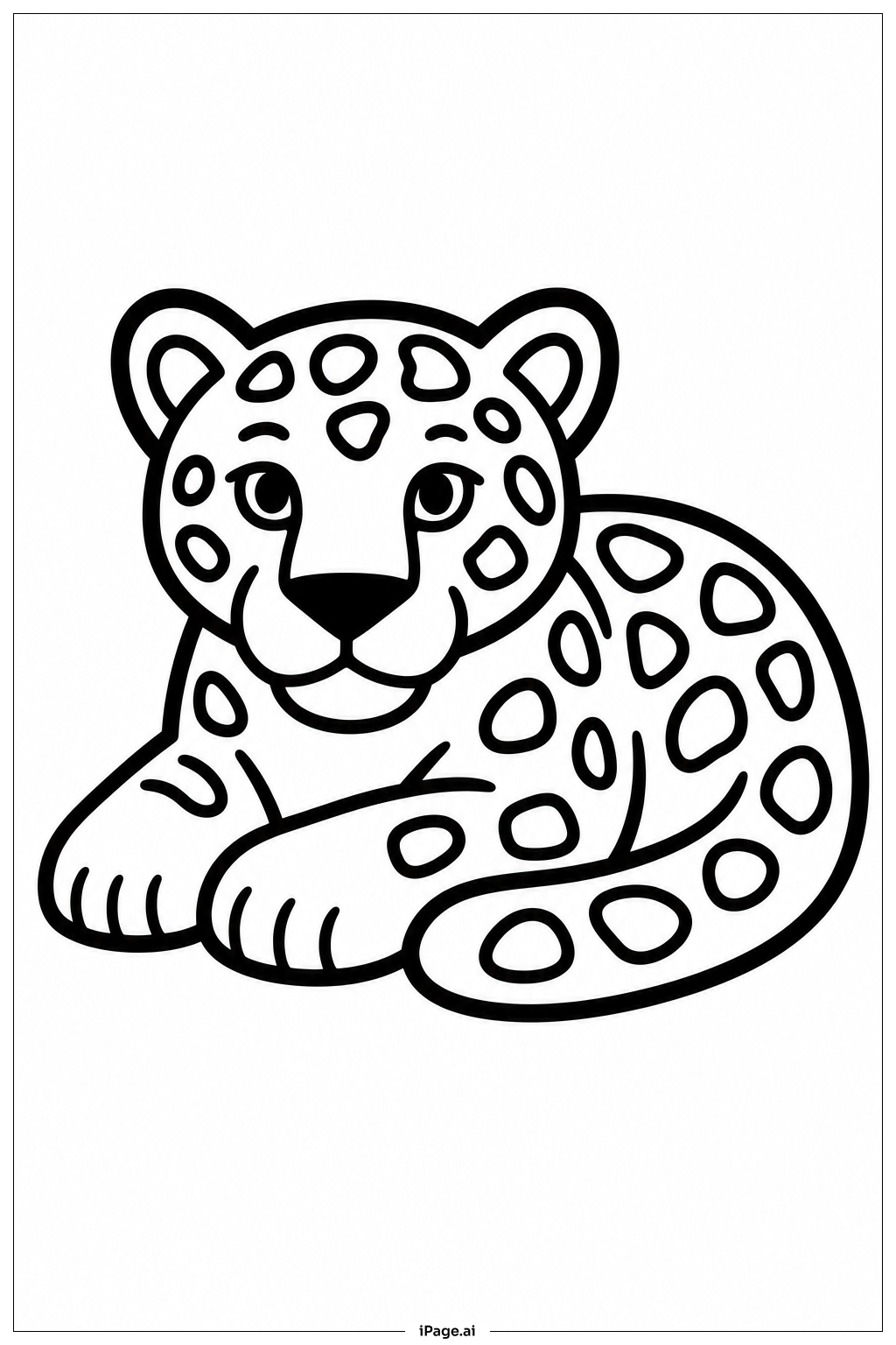 ジャガーの塗り絵ページ