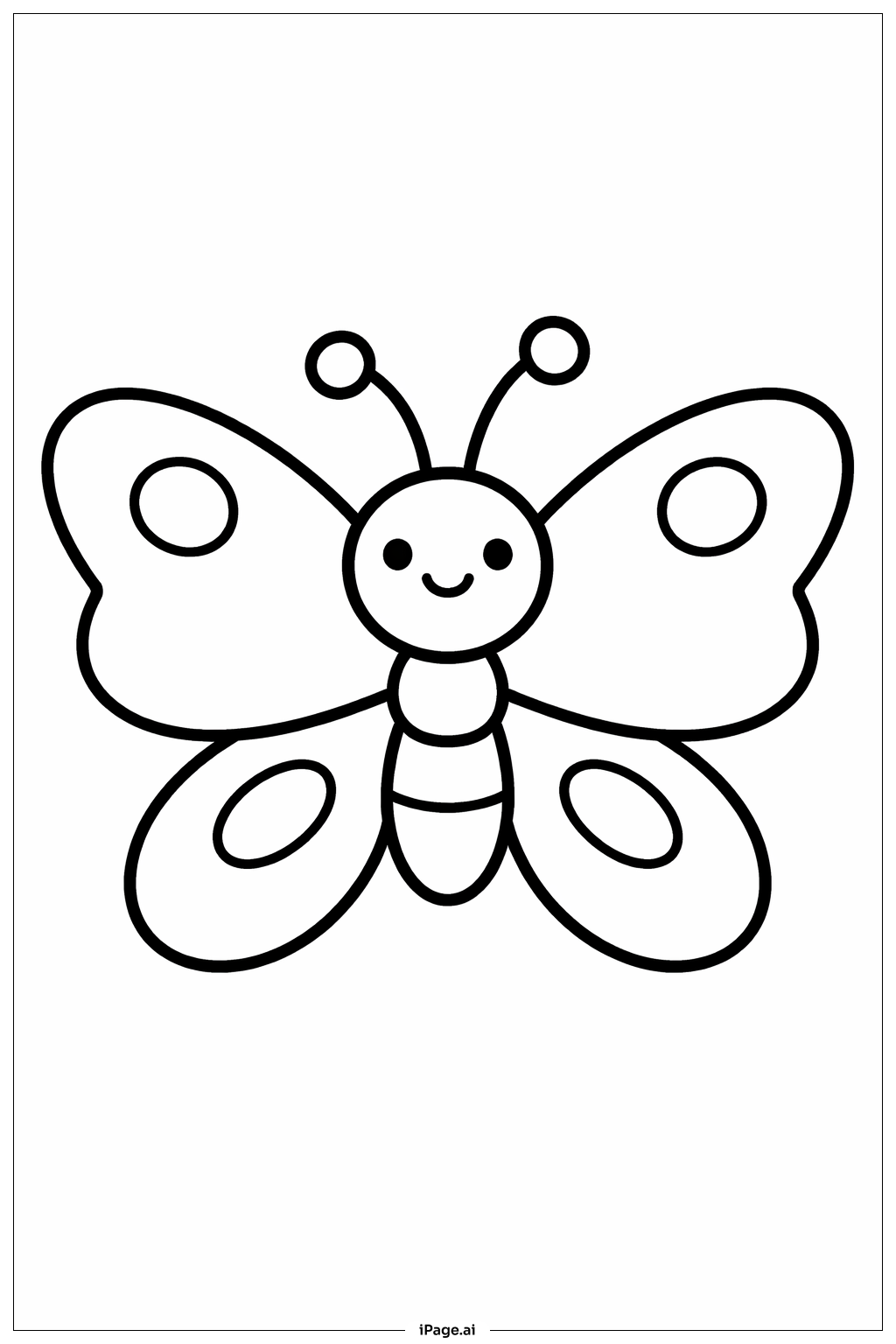  Resurrection Butterfly Simple Coloring Page 