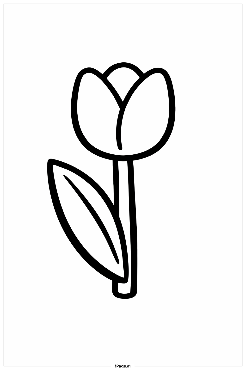  复活花园之花填色页 