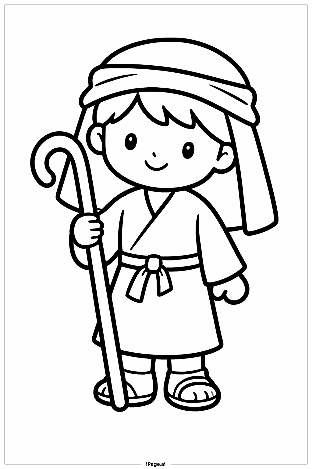  Resurrection Young Shepherd Coloring Page 