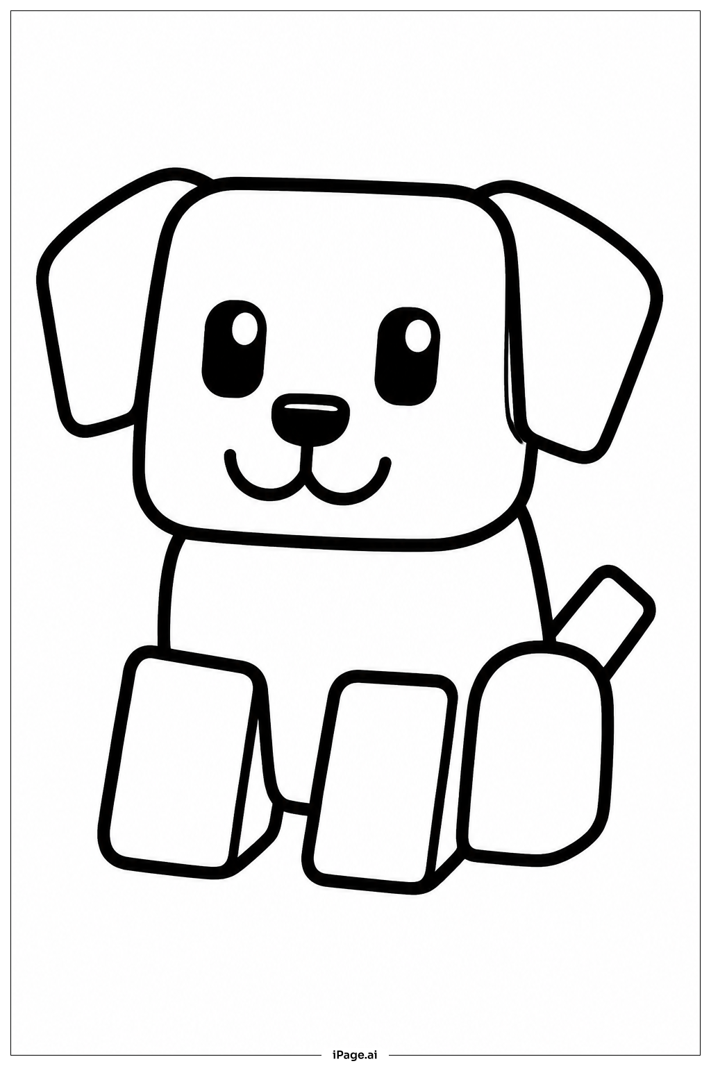 Roblox 귀여운 강아지 색칠공부 페이지