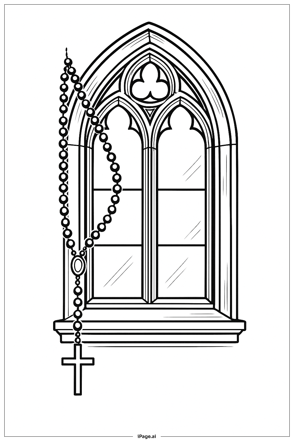 Rosary By Chapel Window