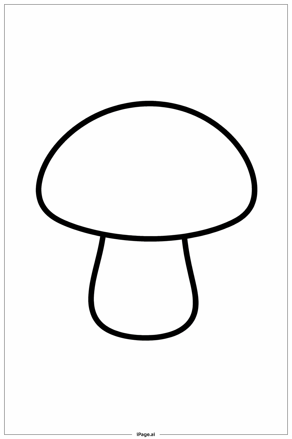  Trang tô màu Nấm mũ tròn 