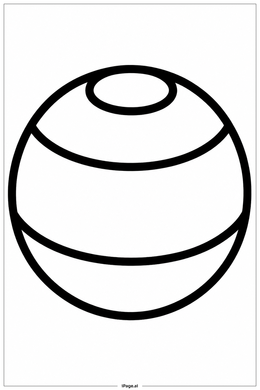  Round Firework Shell Coloring Page 