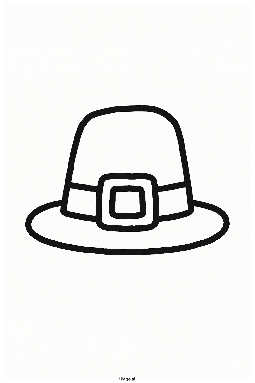  セントパトリックスデーのリトルレプラコーンハットの塗り絵ページ 