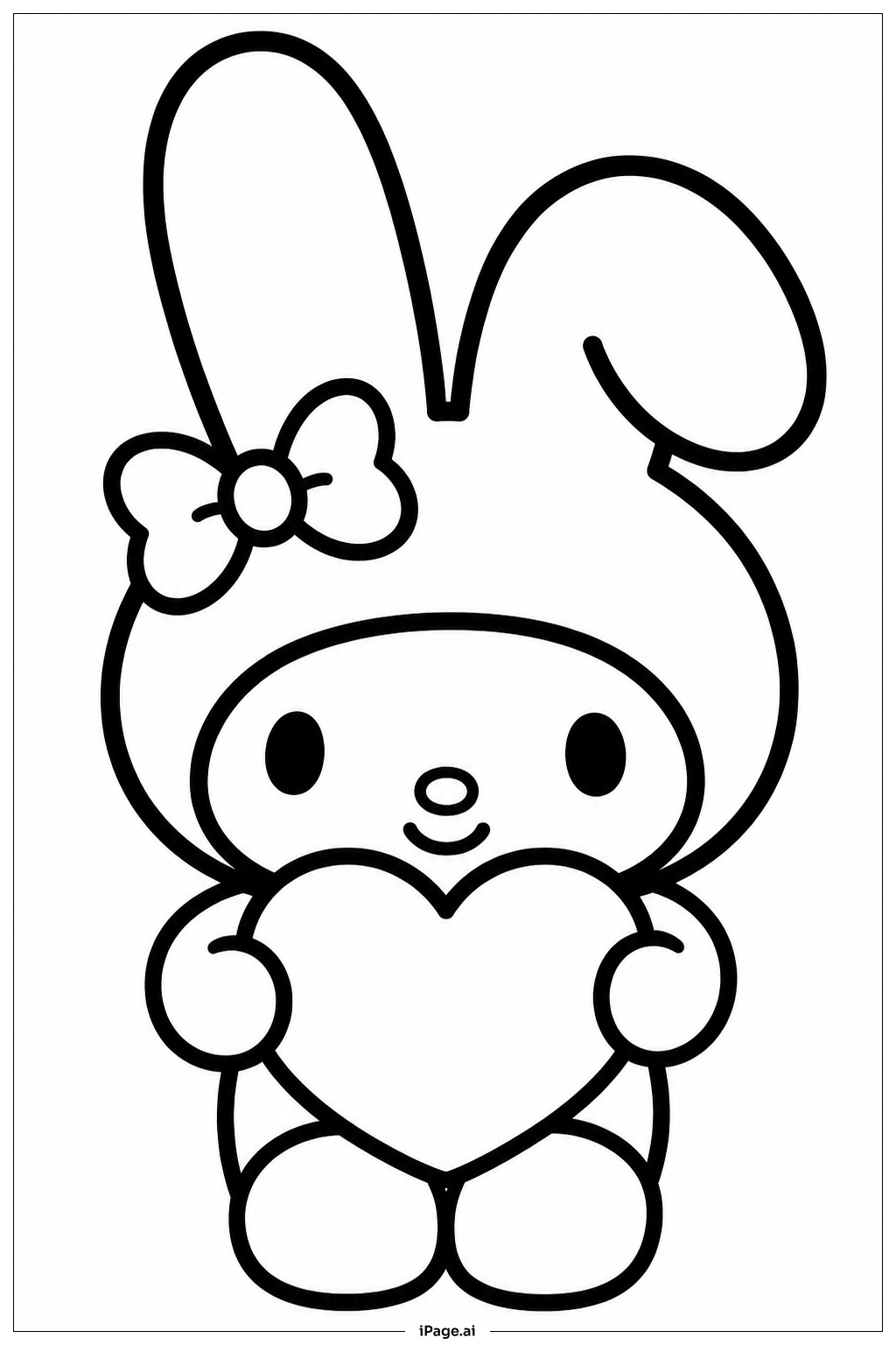 Thỏ Sanrio Ôm Trái Tim