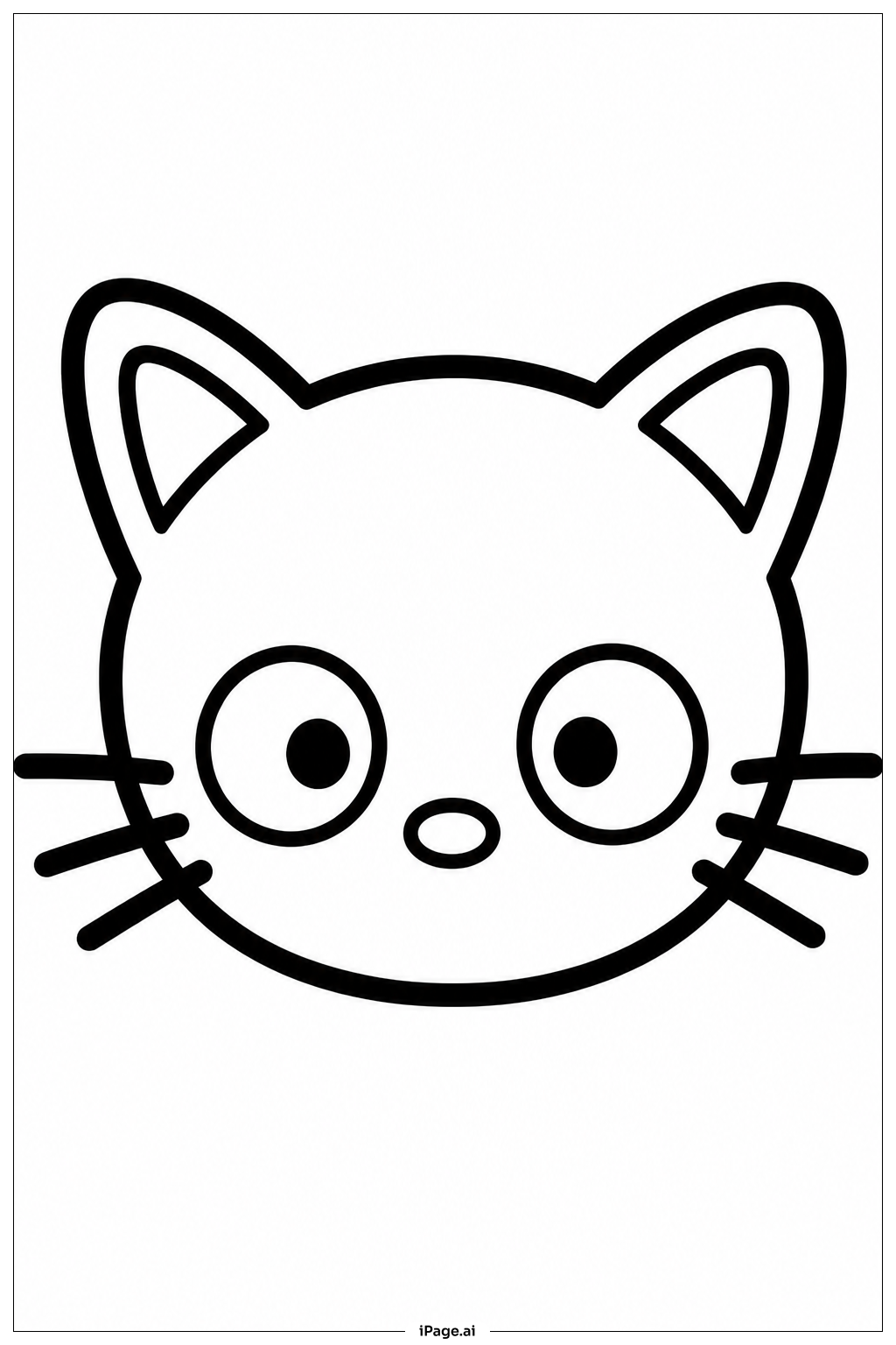 Trang tô màu Chococat Mặt Tinh Nghịch