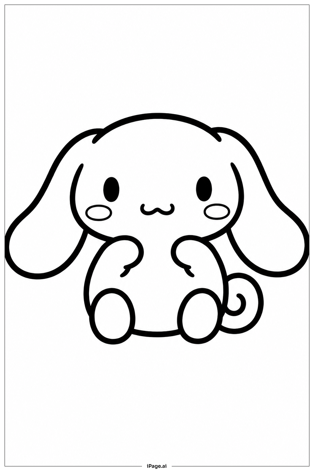 Trang tô màu Chó Con Cinnamoroll Sanrio