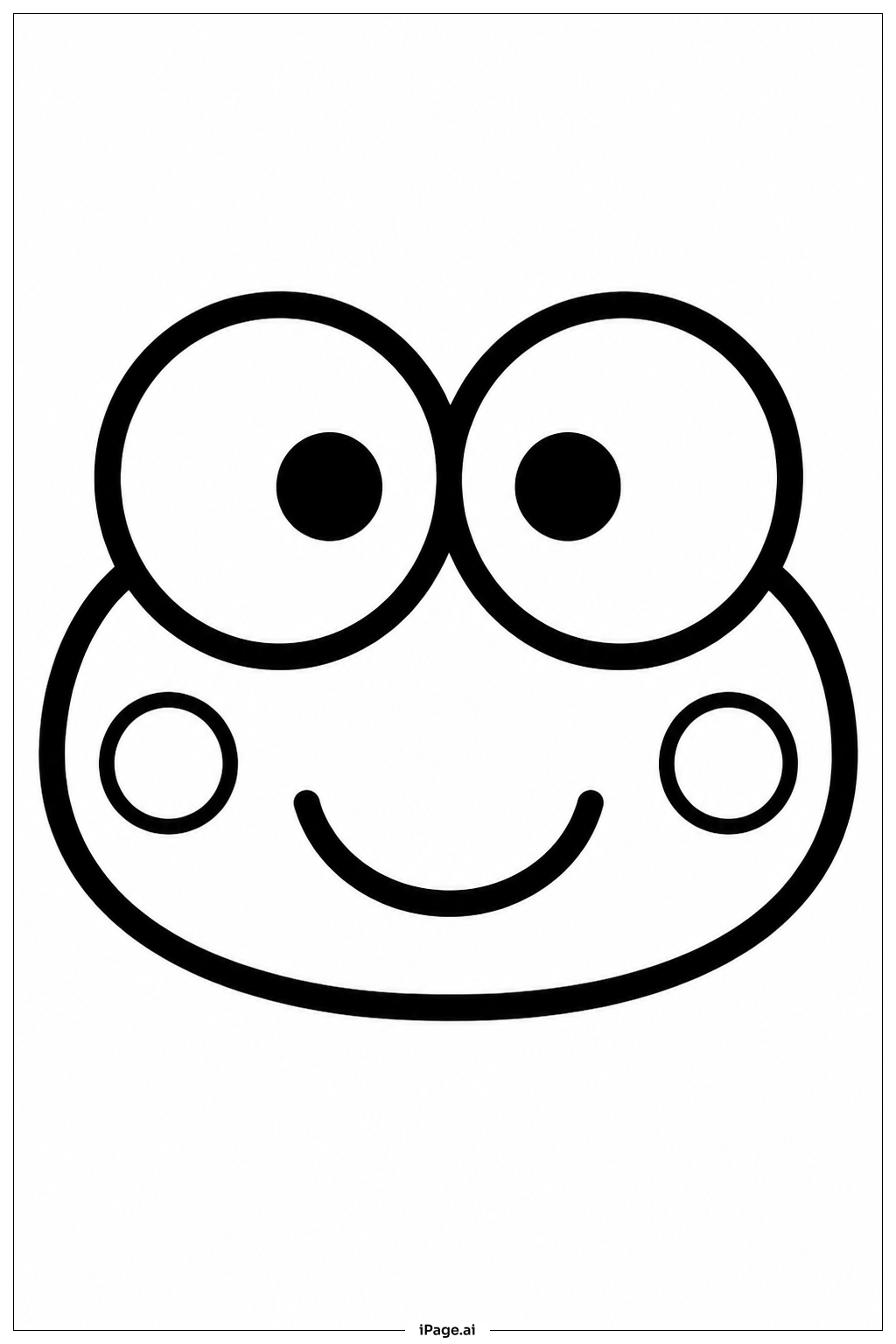 Trang tô màu Ếch Keroppi Sanrio