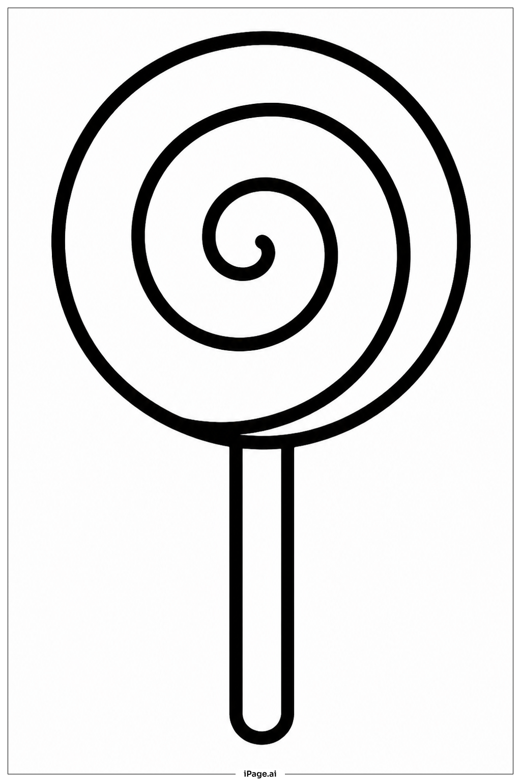 Sanrio Lollipop-Charakter Ausmalseite