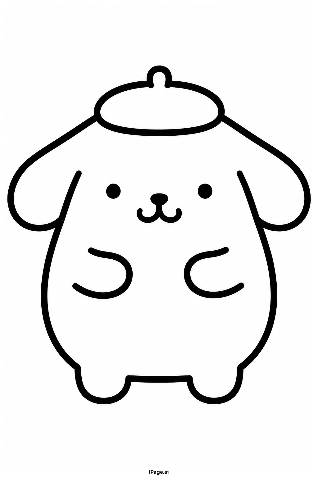 Trang tô màu Mũ Pompompurin Sanrio