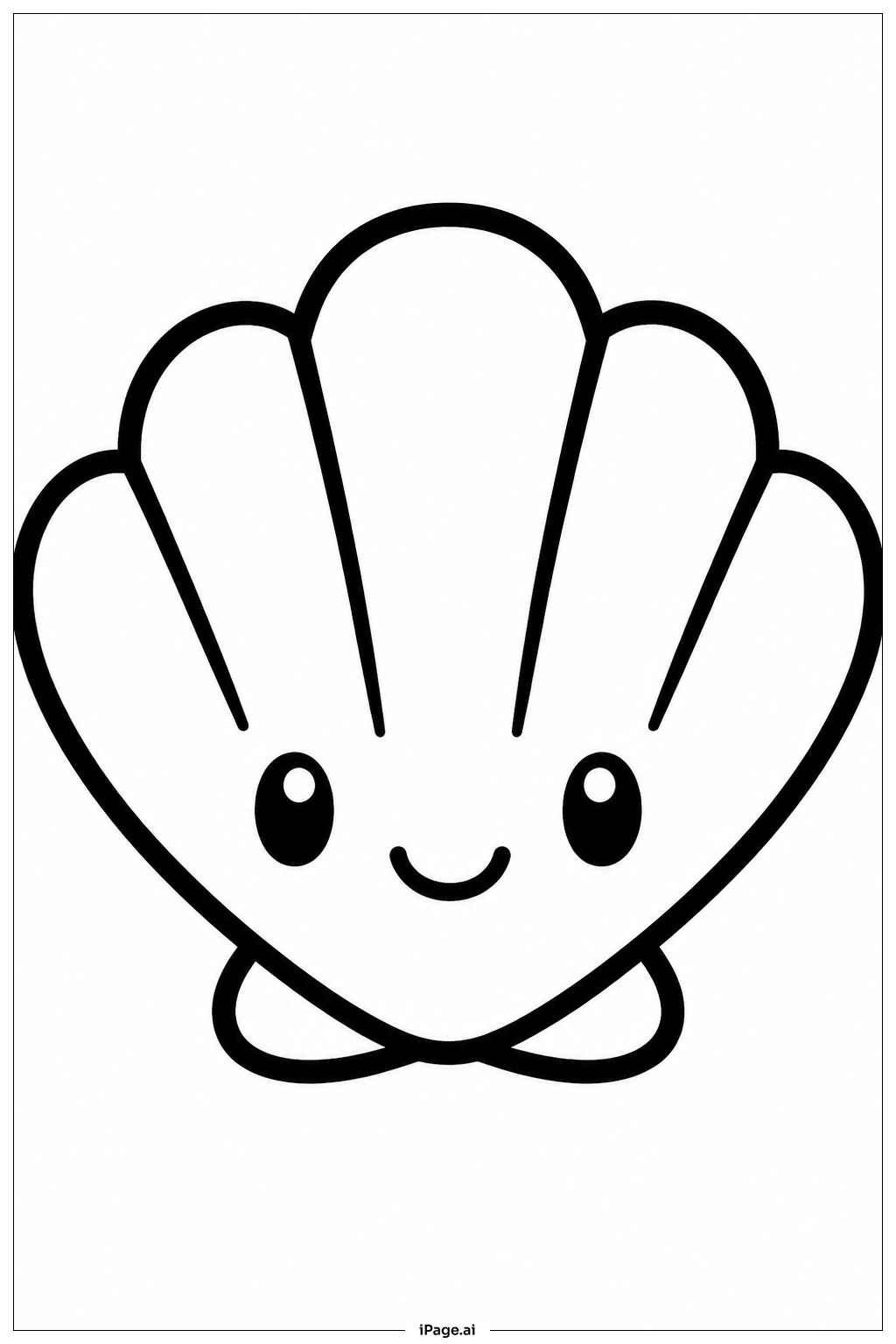 Sanrio Muschelfreund Ausmalseite