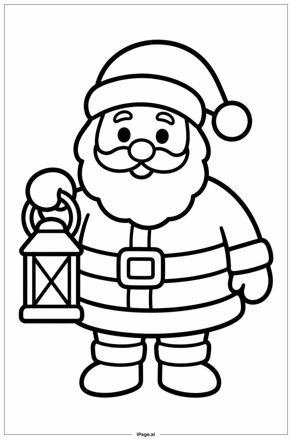 Santa With Lantern