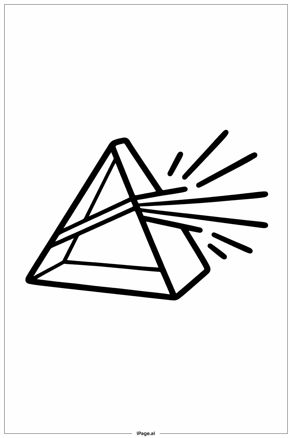  과학 무지개 프리즘 색칠공부 페이지 