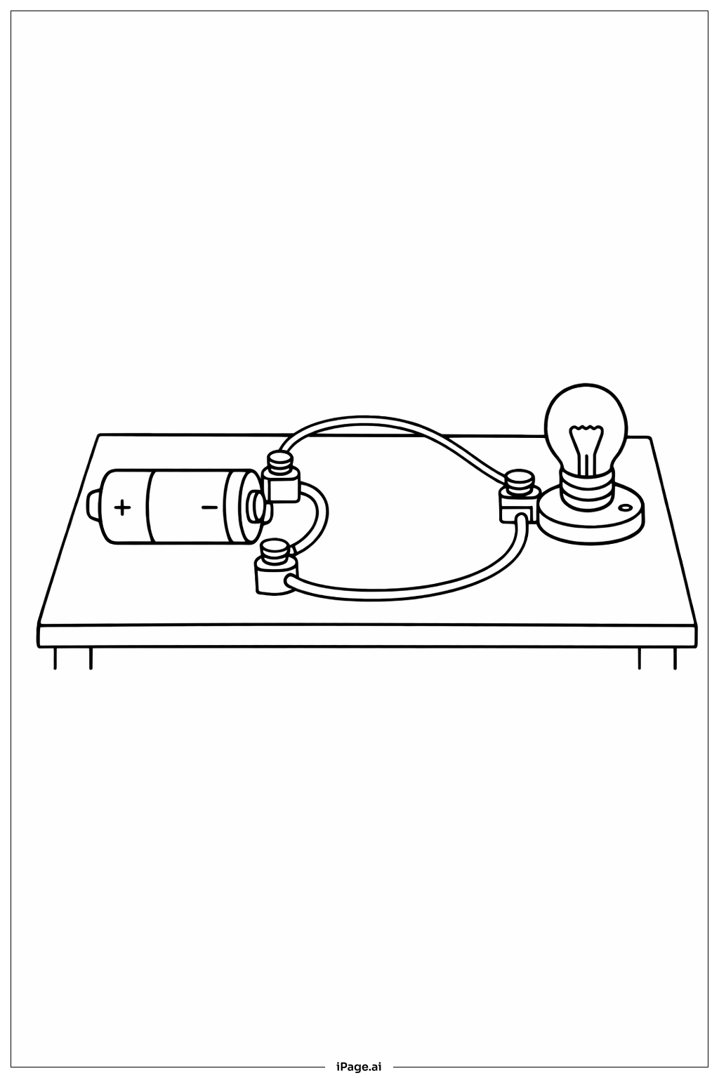  Science Simple Circuit Board Coloring Page 