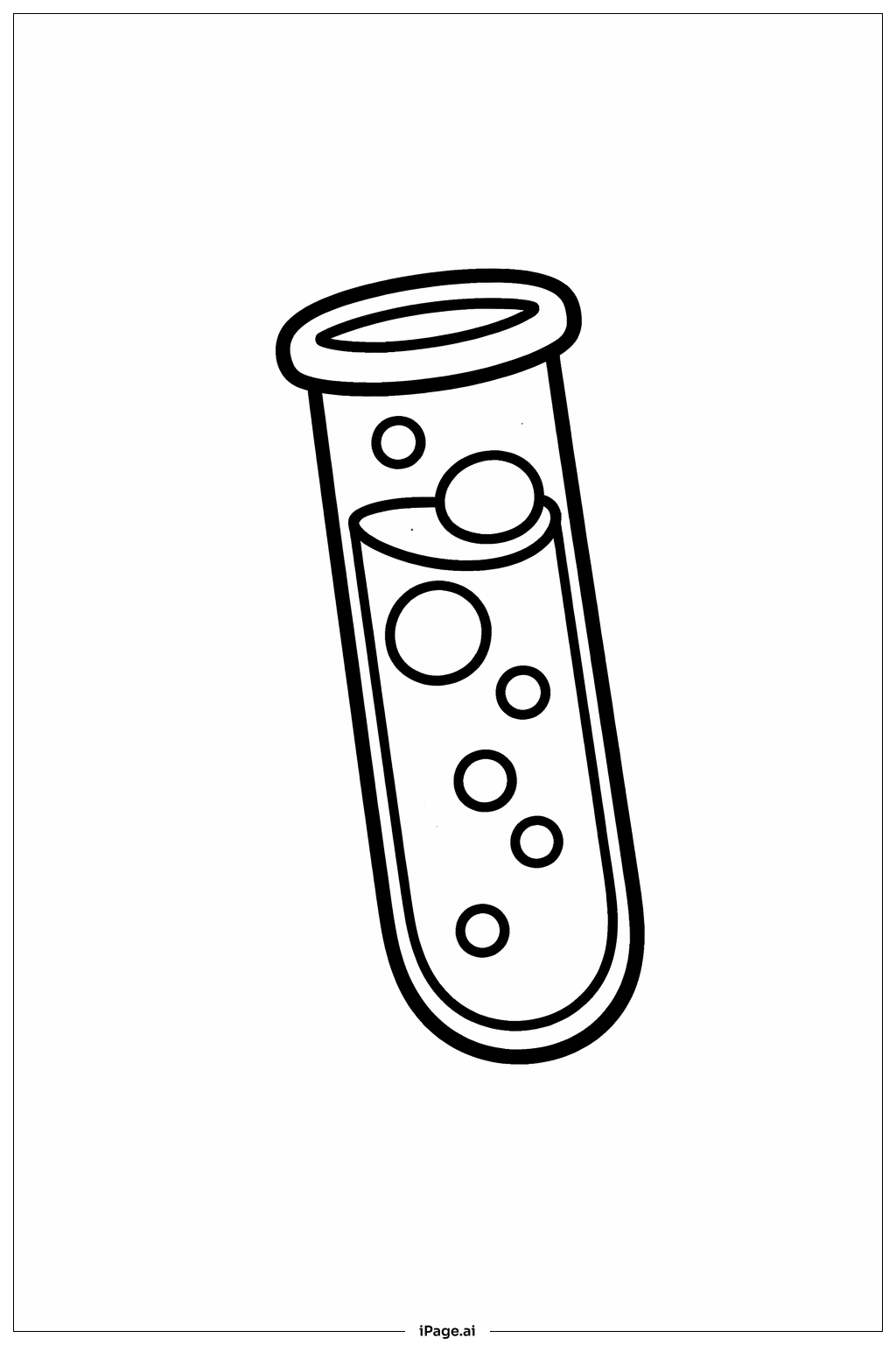  과학 시험관 놀이 색칠공부 페이지 