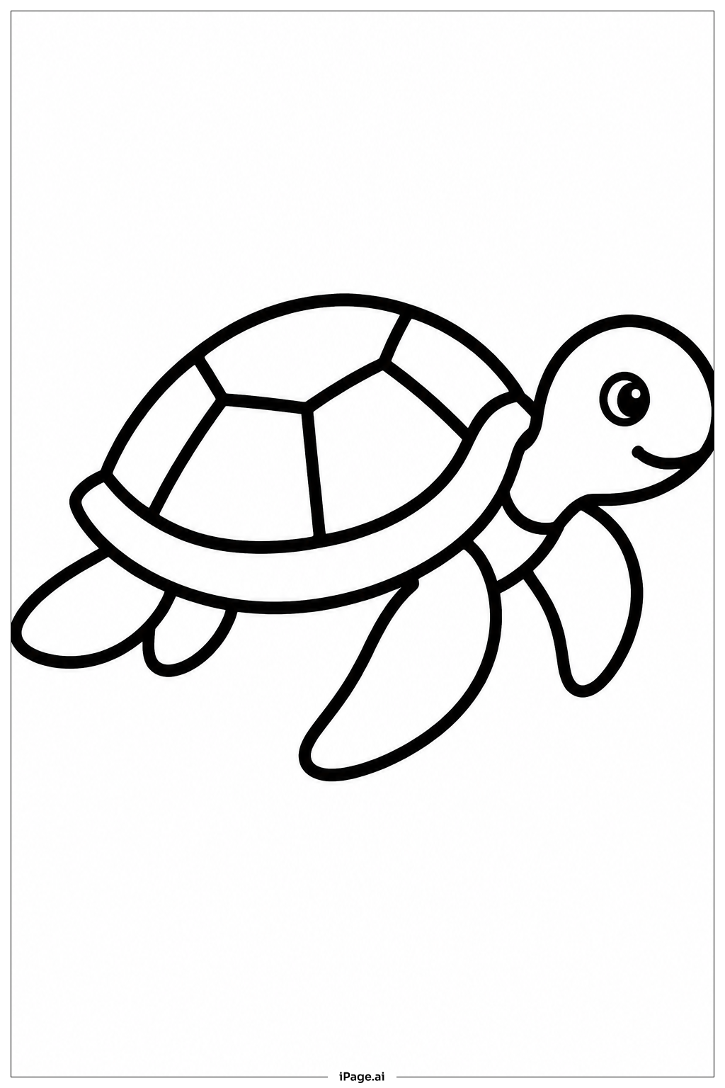 Sea Turtle Shell Pattern Coloring Page