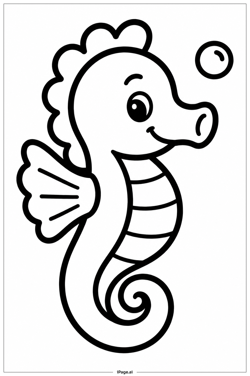 Seahorse Waving Fin