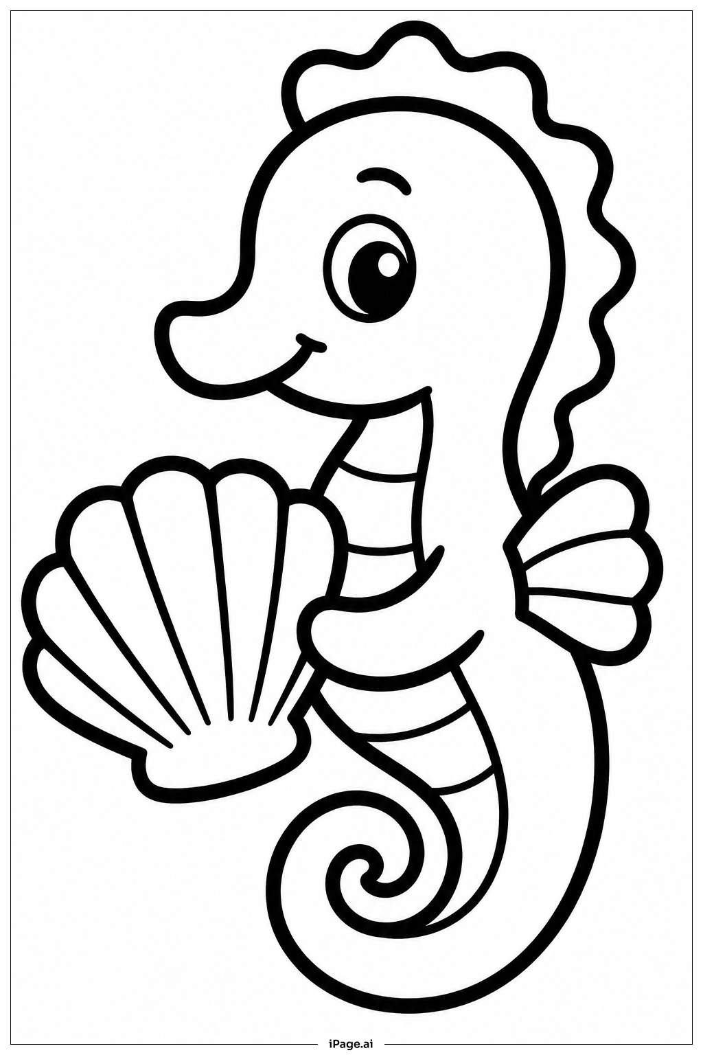 Seahorse With Shell