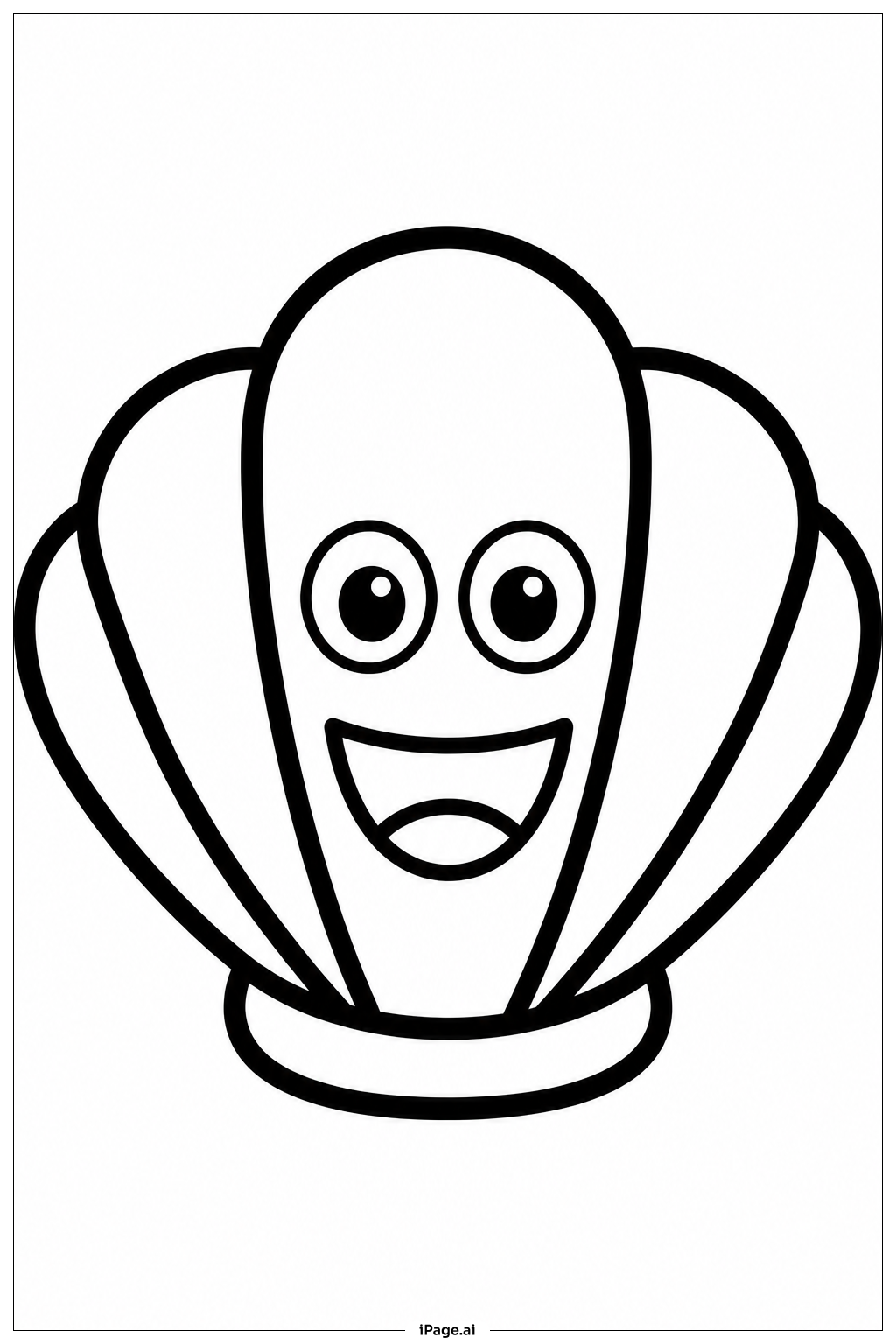 Seashell Smile Coloring Page