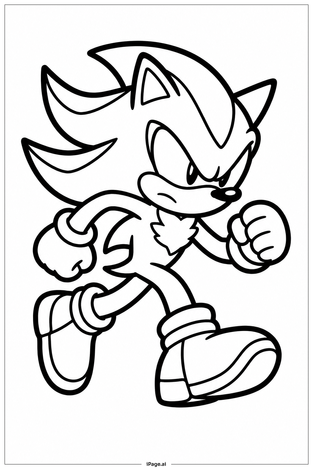 Shadow Sonic Correndo no Lugar