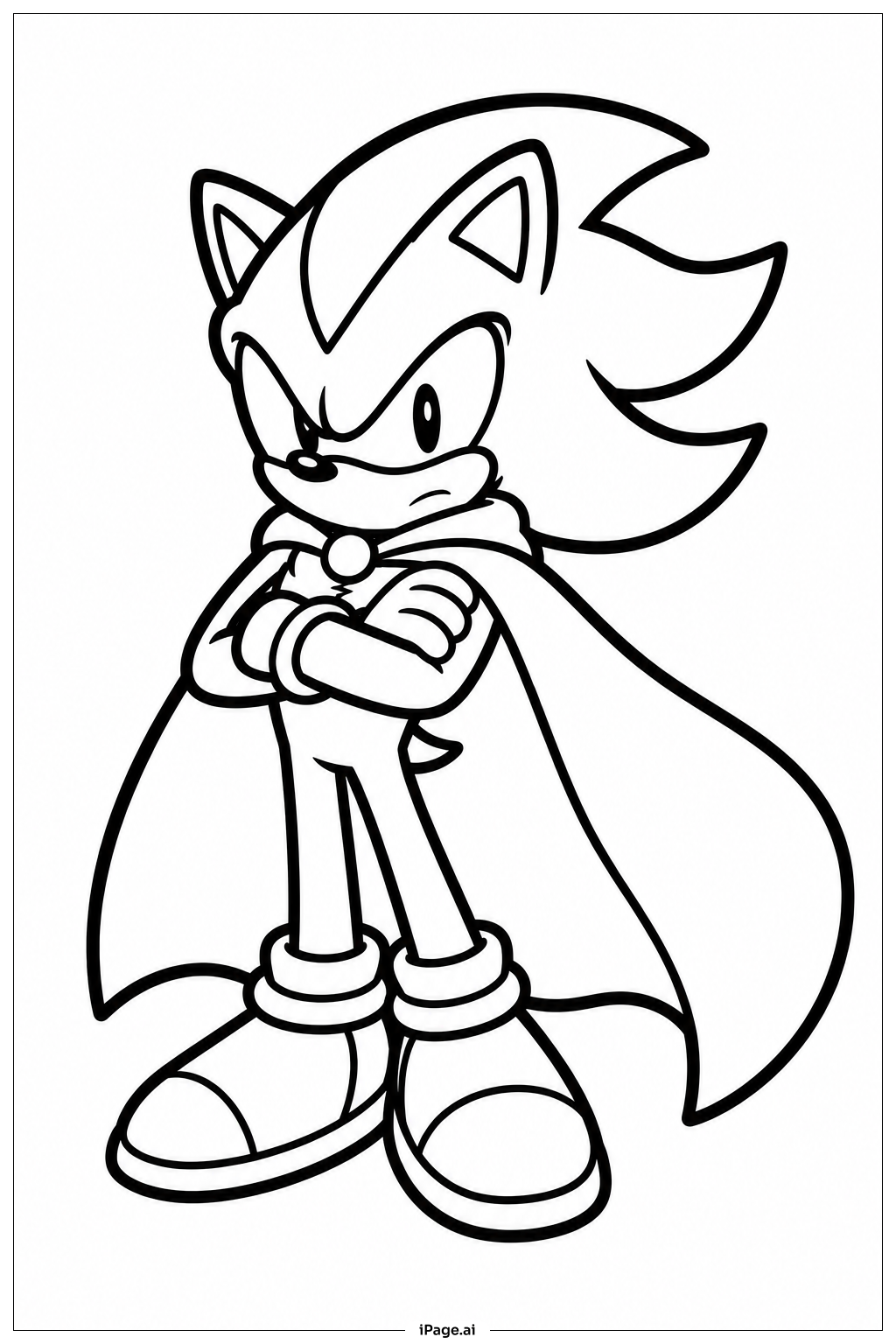 Shadow Sonic con Capa