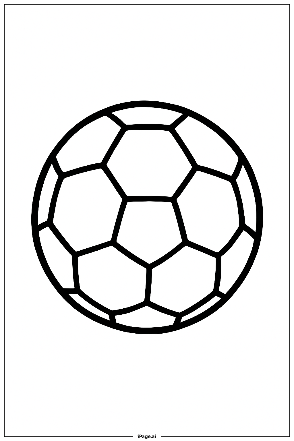  Simple Football Ball Coloring Page 