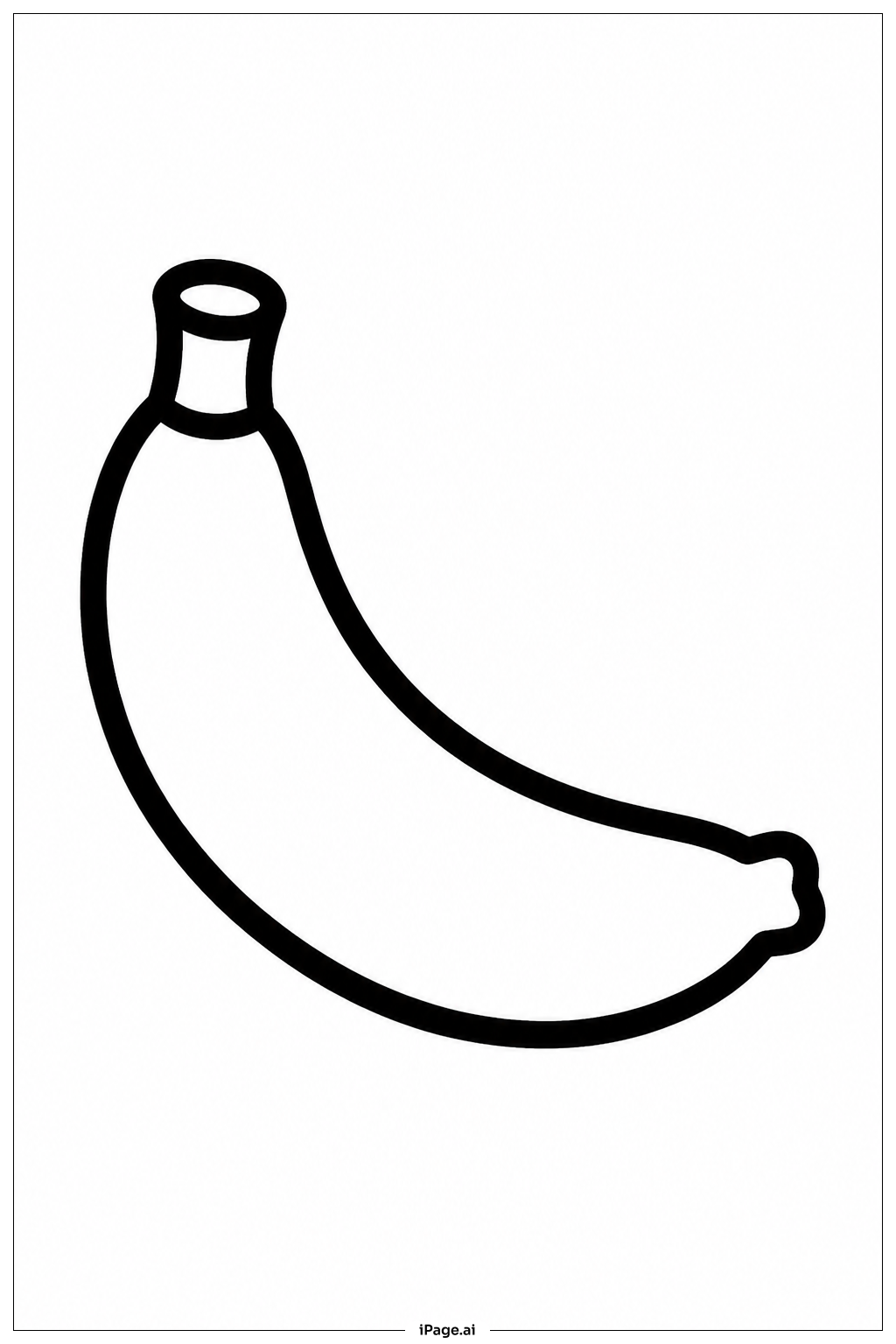 Página para colorear de Plátano