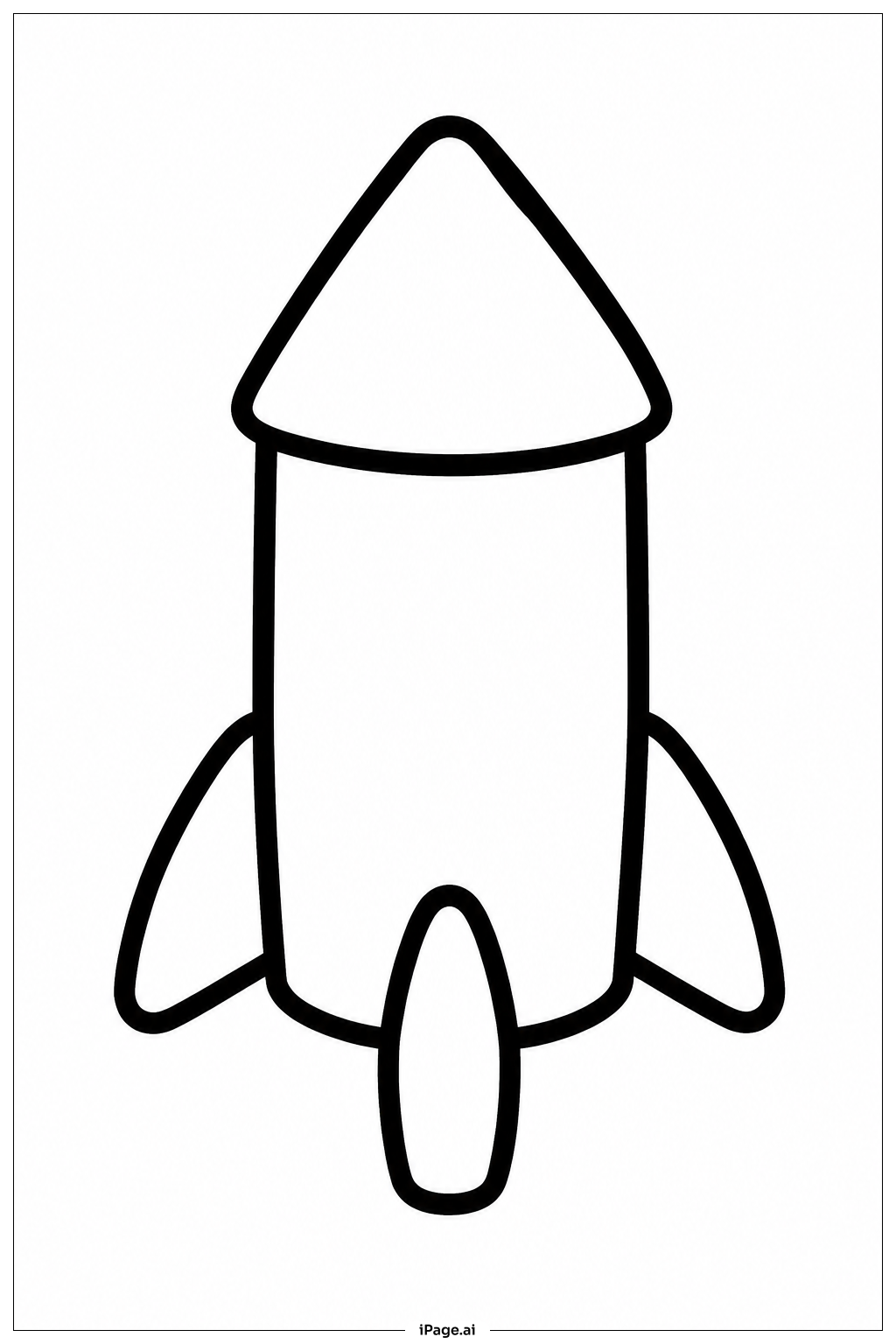 Single Firework Rocket Coloring Page 